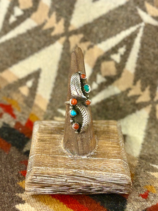 Navajo Two Leaf Ring