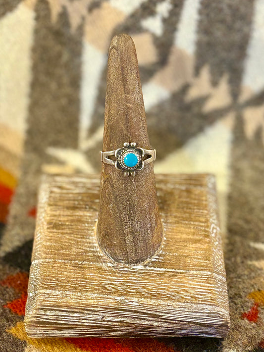 Vintage Southwestern Turquoise Stacker Ring