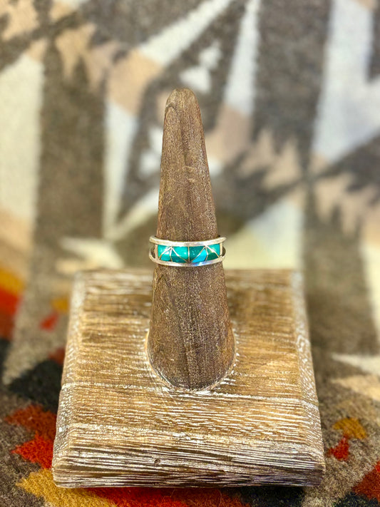 Native American Turquoise Inlay Ring