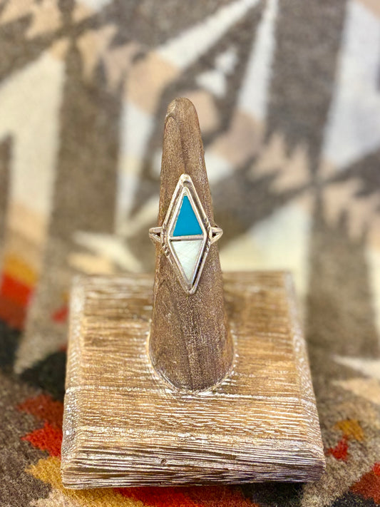 Vintage Navajo Inlay Ring