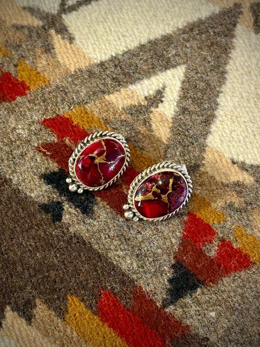 Navajo Dhalia Rose Earrings- Trish Largo