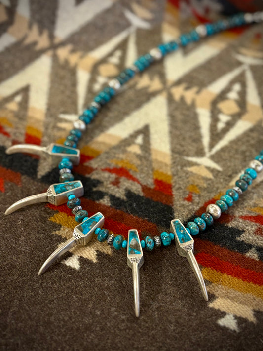 Turquoise Claw Necklace