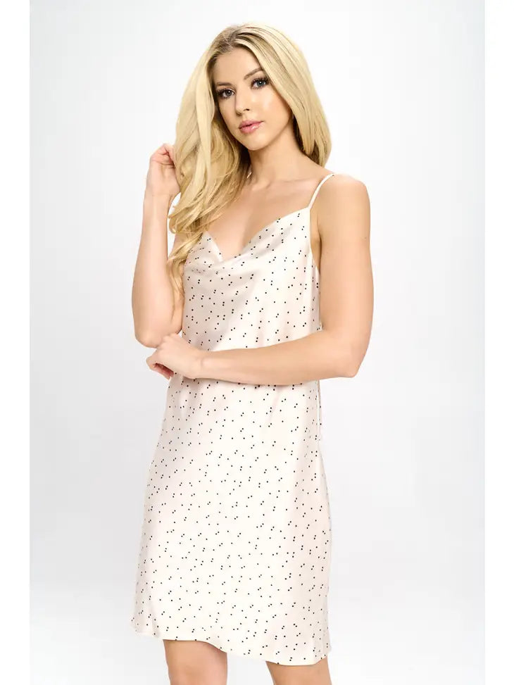 Short Satin Slip Dress