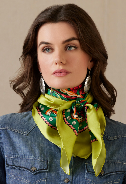 Rhinestone Suits & Cowboy Boots Scarf