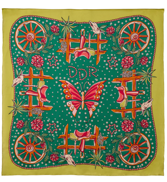 Rhinestone Suits & Cowboy Boots Scarf