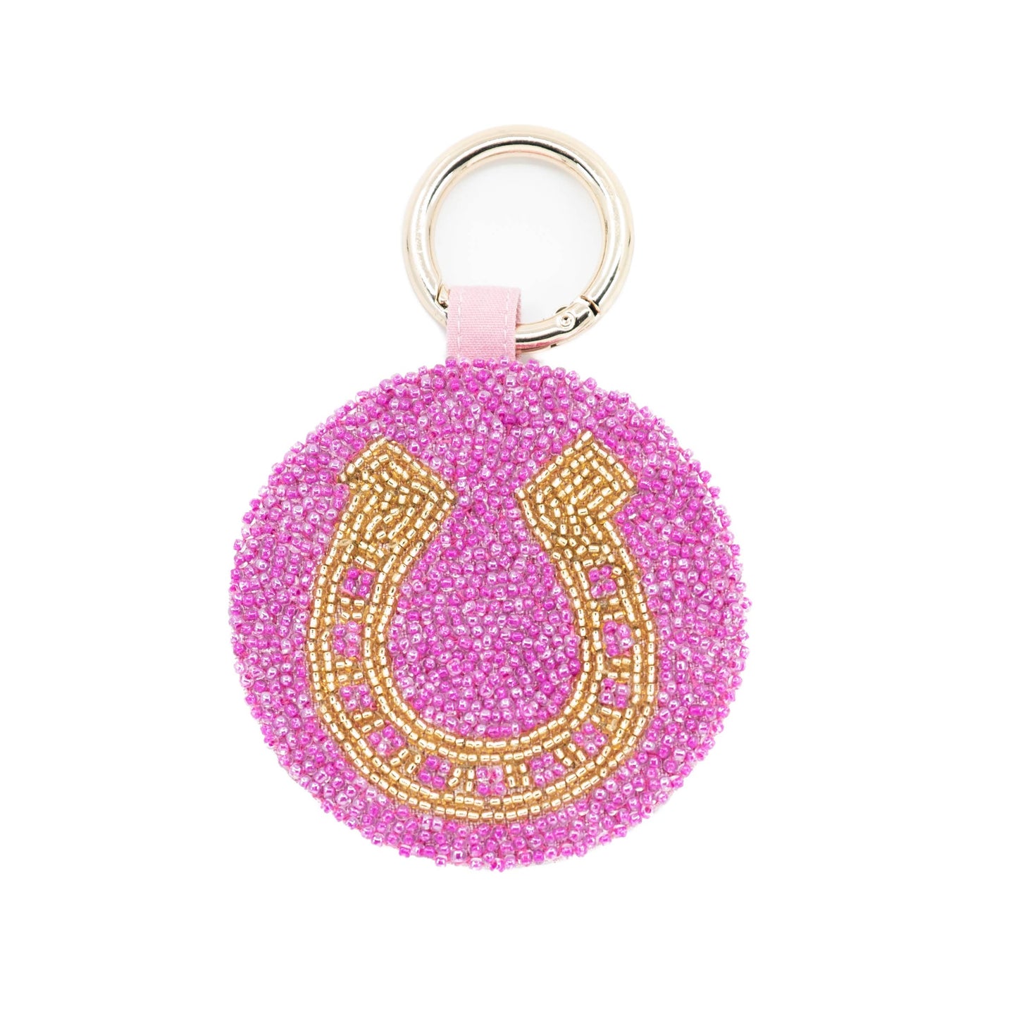 Beaded Horseshoe Keychain