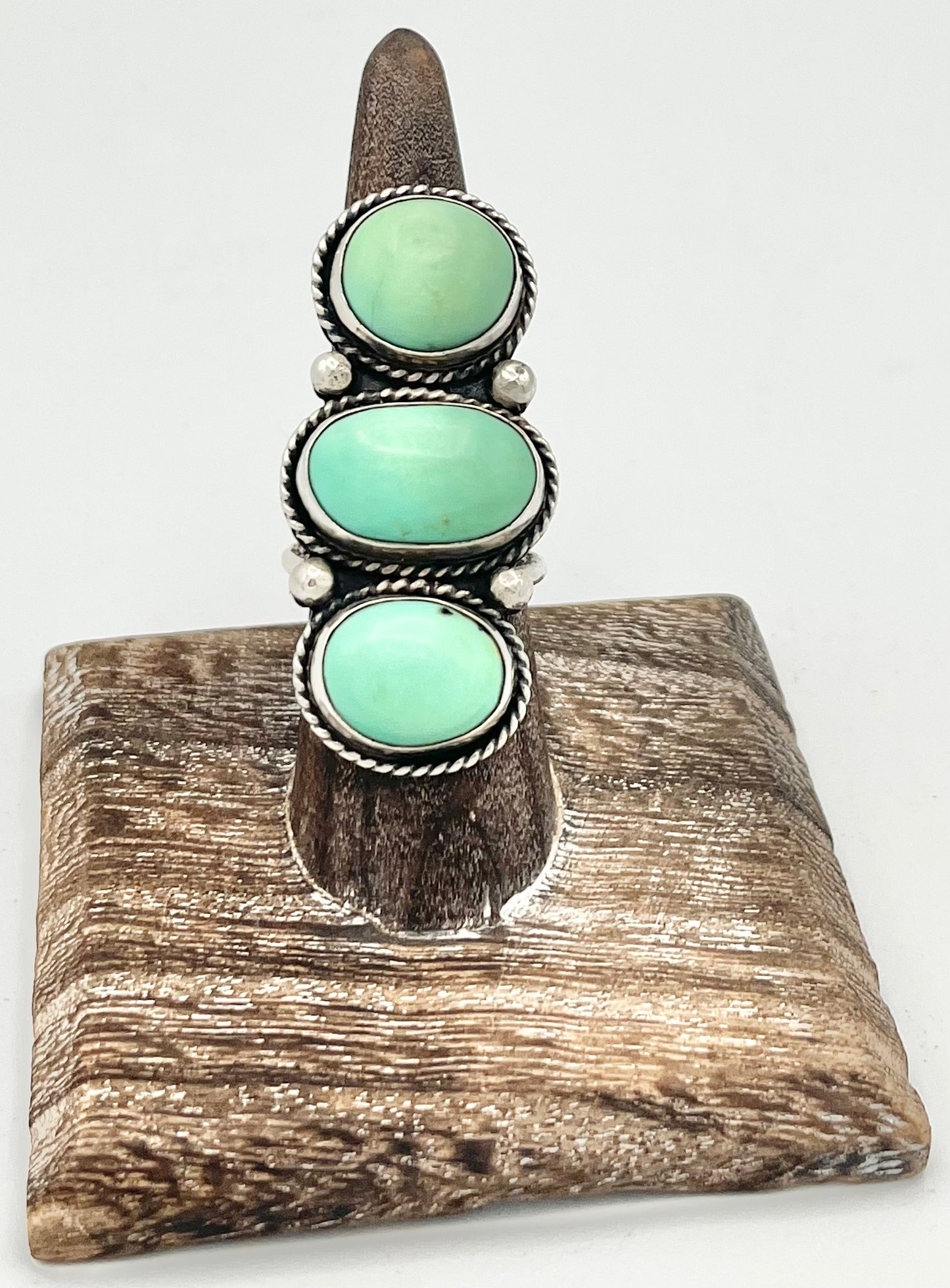 Ring- Raegan Hough Three Stone Turquoise