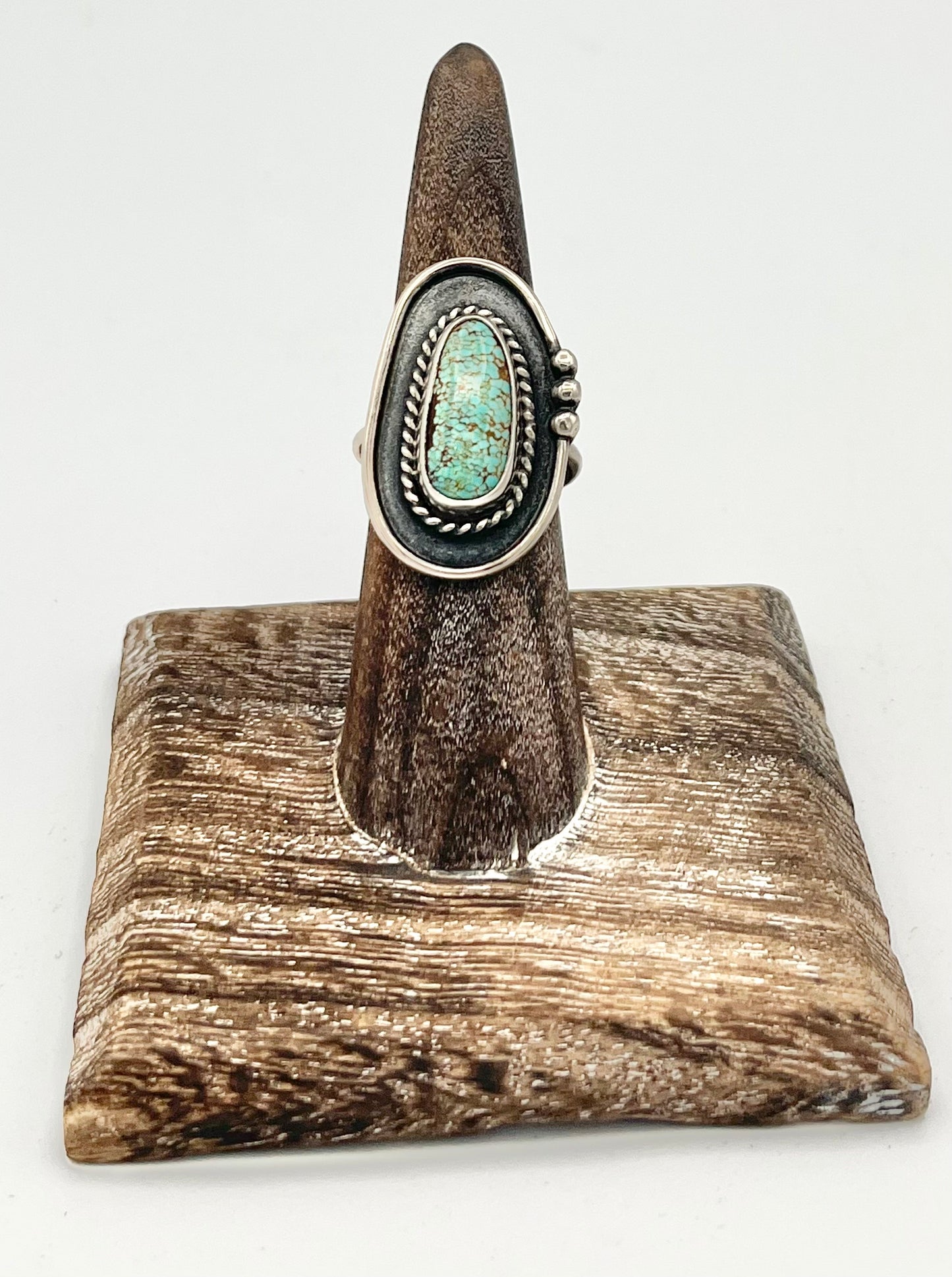 Ring- Reagan Hough Cactus Blossom Silver Turquoise