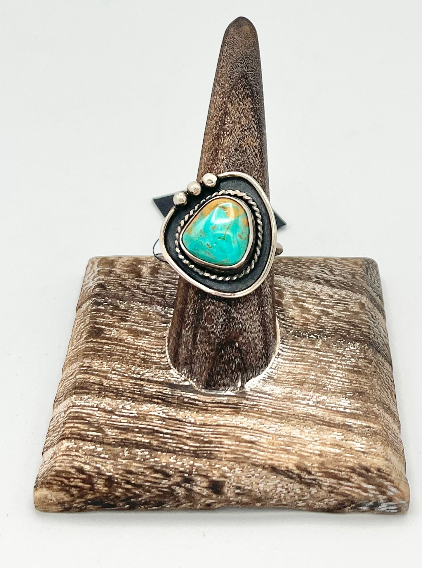 Ring- Reagan Hough Cactus Blossom Silver Turquoise