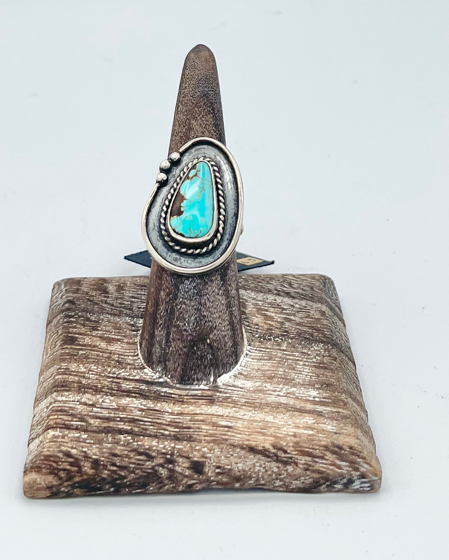 Ring- Reagan Hough Cactus Blossom Silver Turquoise