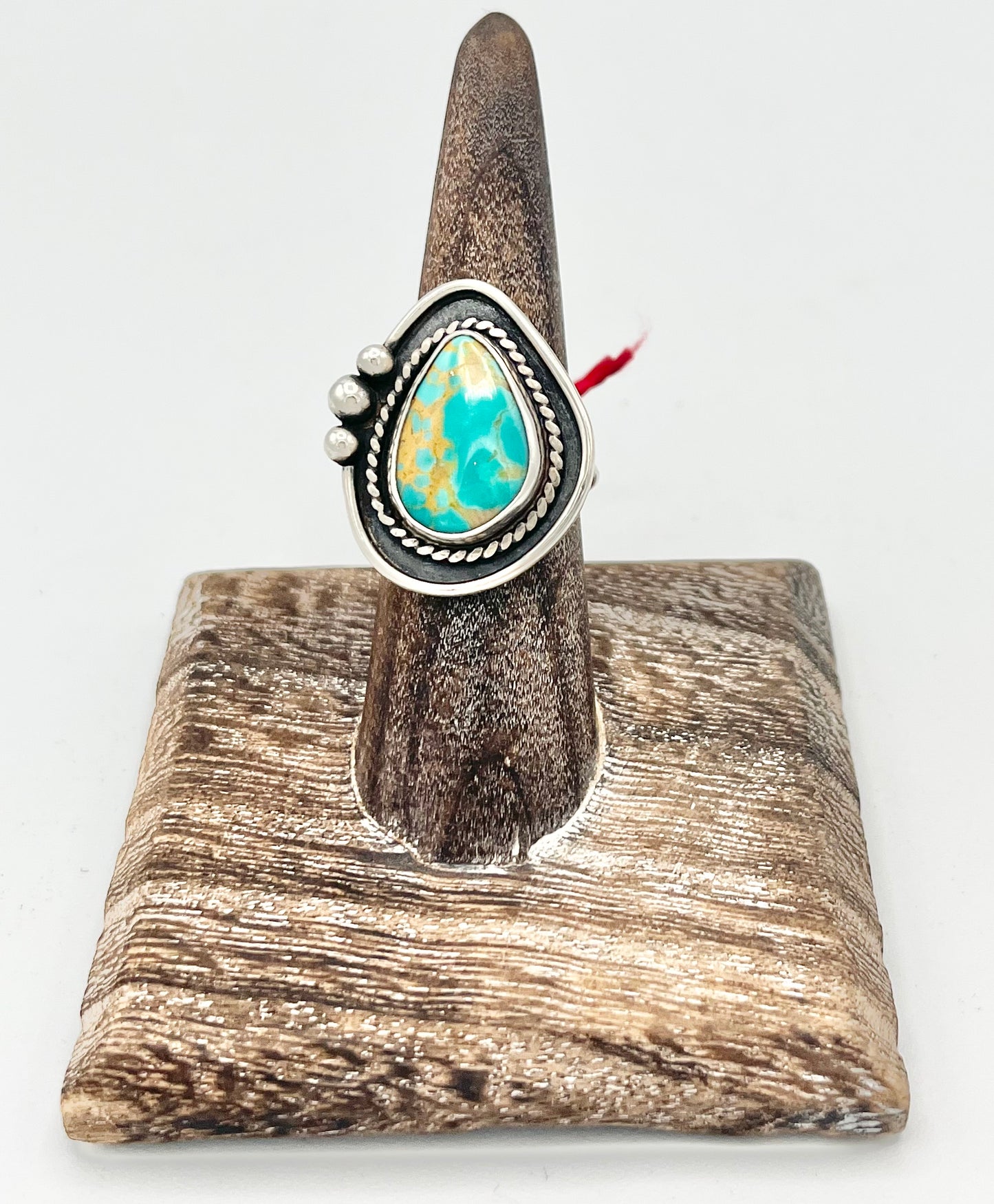 Ring- Reagan Hough Cactus Blossom Silver Turquoise