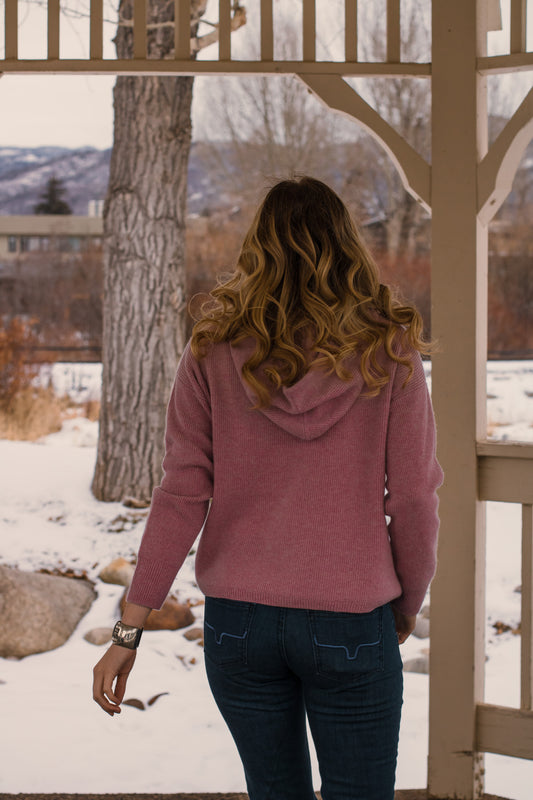 Cashmere Relaxed Fisherman Hoodie - Sakura