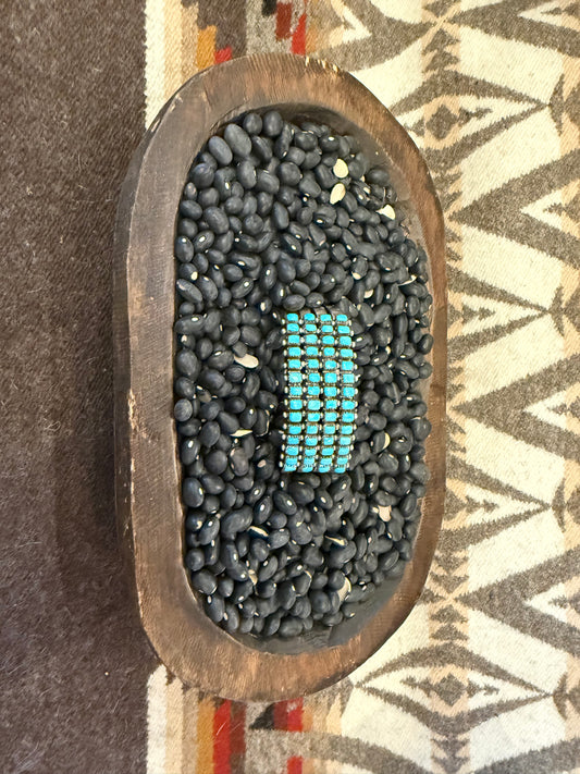 4 Row Zuni Turquoise & Sterling Cuff