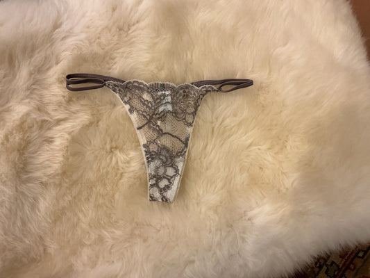 Fortuna Adjustable String Thong- CLO Intimo - White Storm