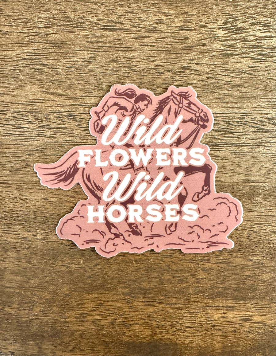 Wild Flower Wild Horses Sticker