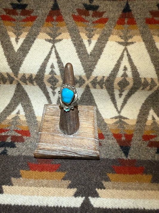 Vintage Sterling Nature & Turquoise Ring