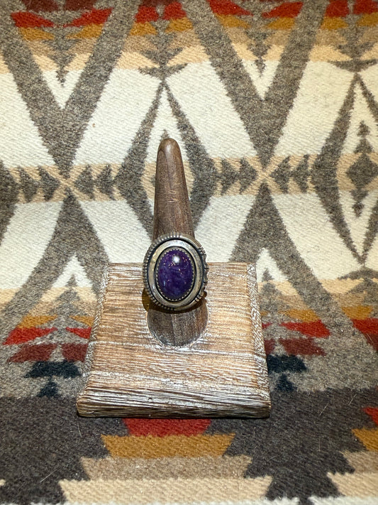 Charoite & Sterling Ring