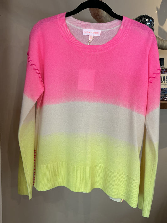 Lisa Todd Cashmere Sweater Color Me Happy