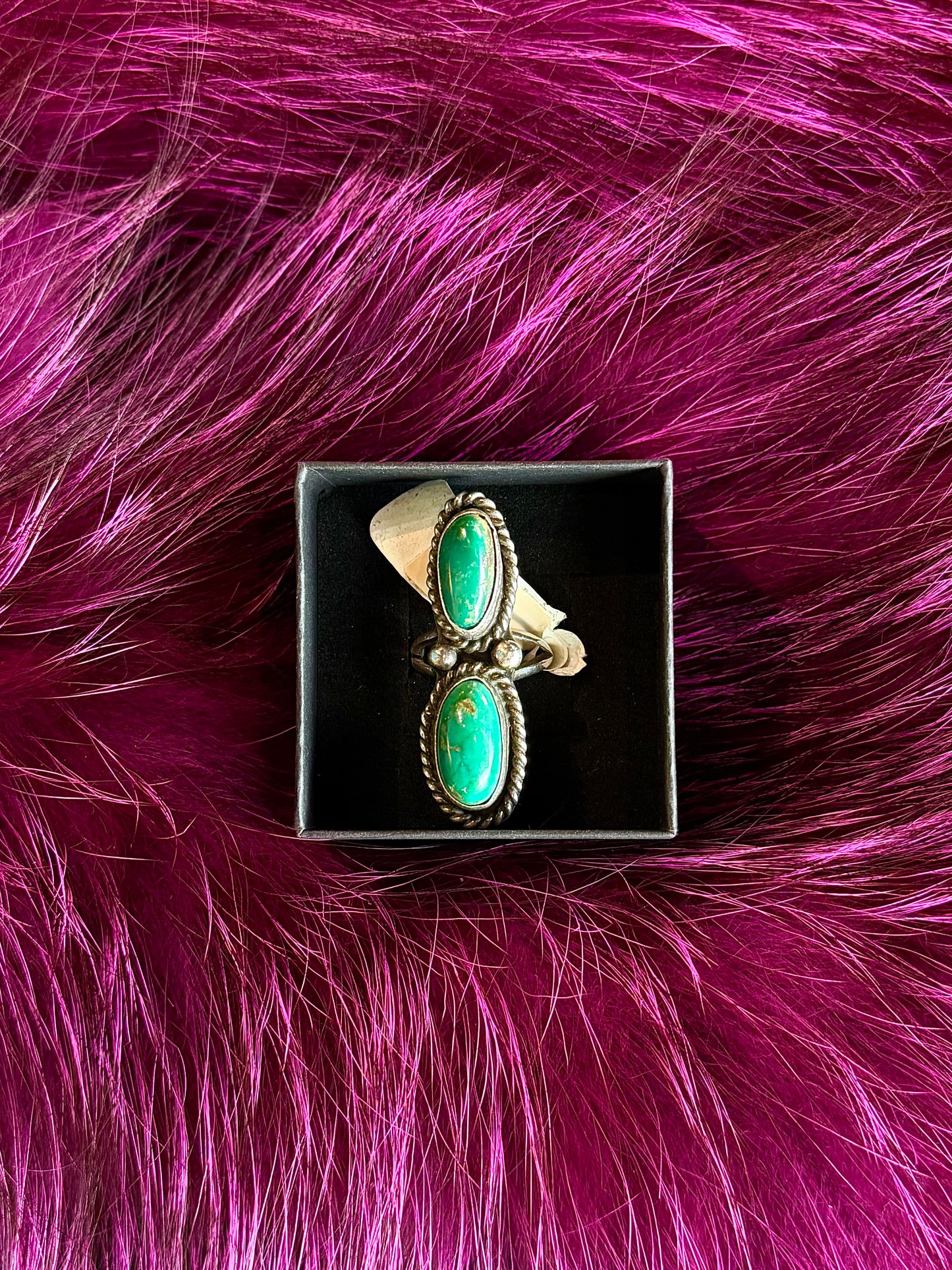 Double Oval Turquoise Ring