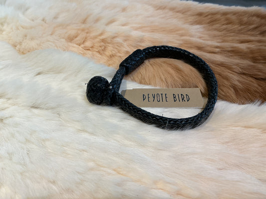 Aaron Lopez Outback Bracelet - Black Leather