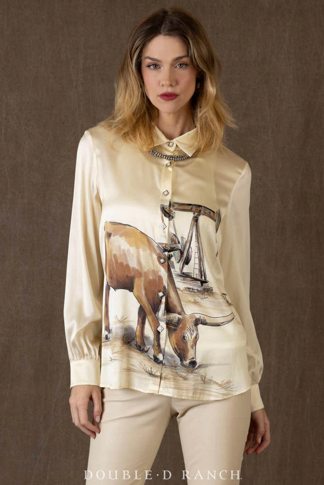 Seen in Texas Blouse - Bone