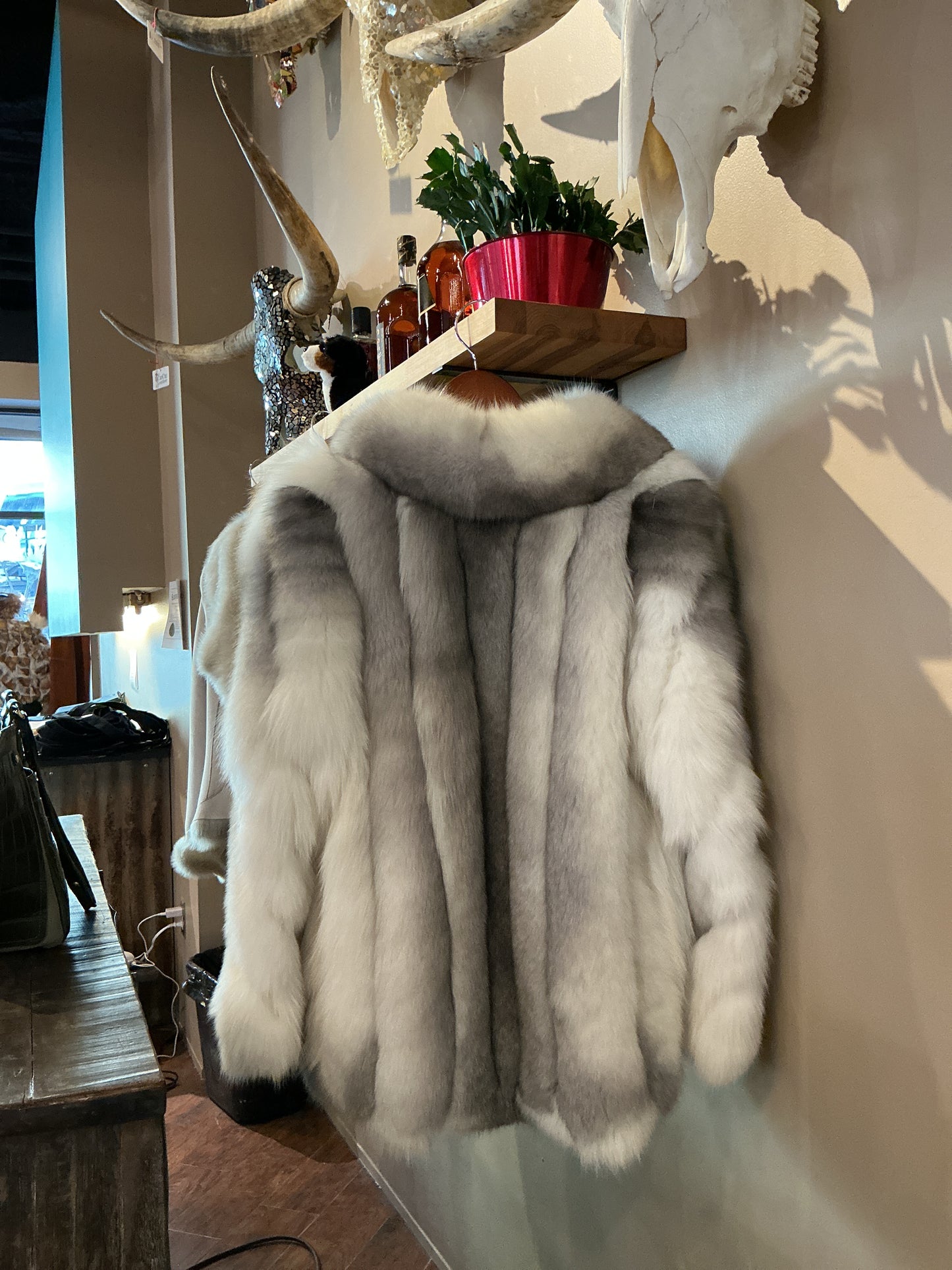 White/Cream Fox Curve Front Jacket