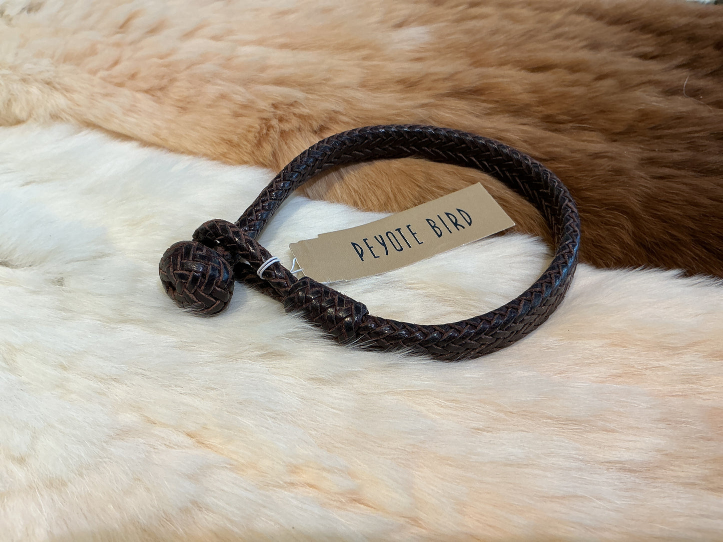 Aaron Lopez Outback Bracelet - Brown Leather