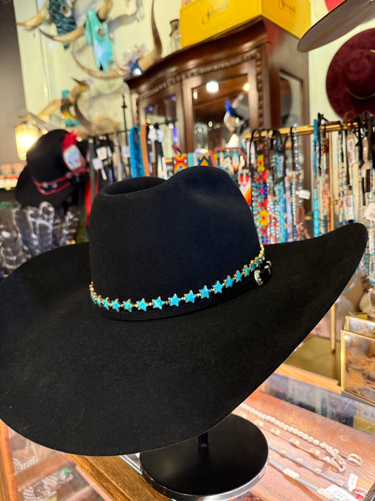 Hollywood Hatband- Blue Turquoise