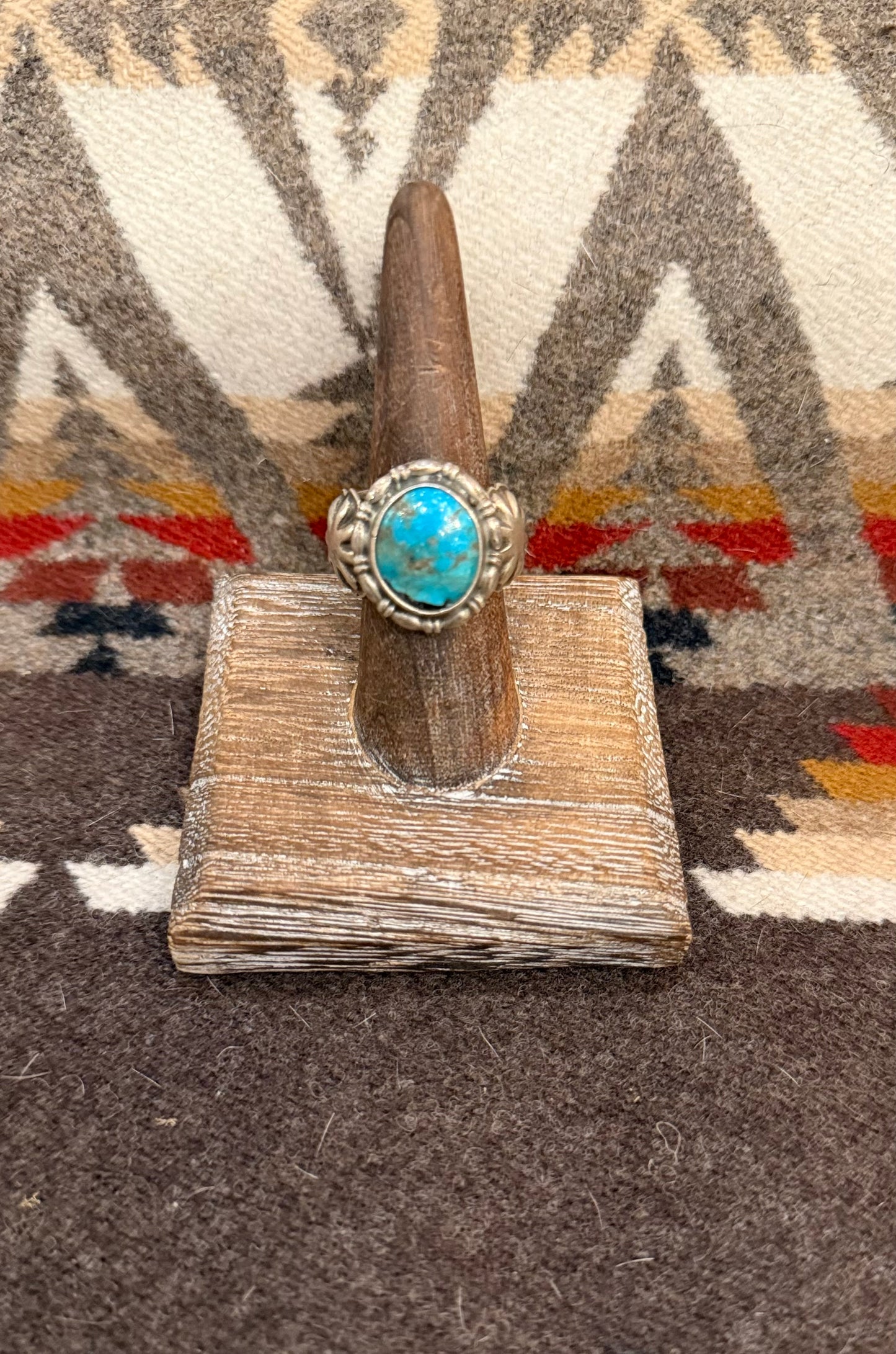 Wide Band Turquoise Ring- C.E.
