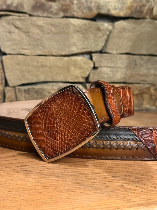 Range Ride Braided Honey & Dark Oil Belt
