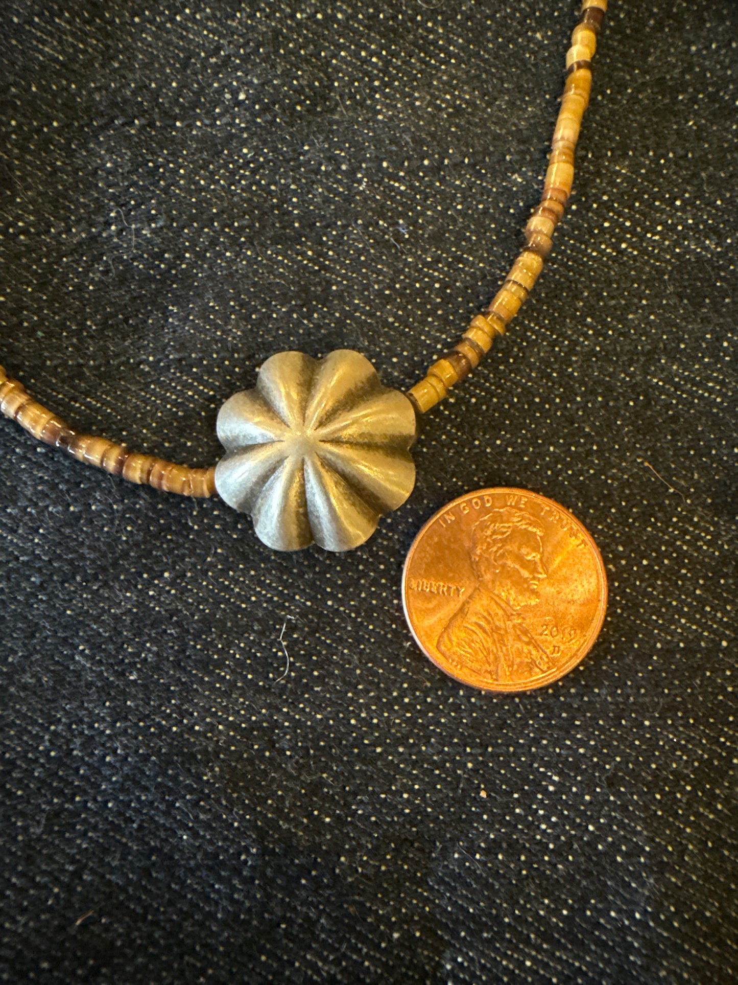 Necklace- Navajo Pearl, Shell, Turquoise Strand