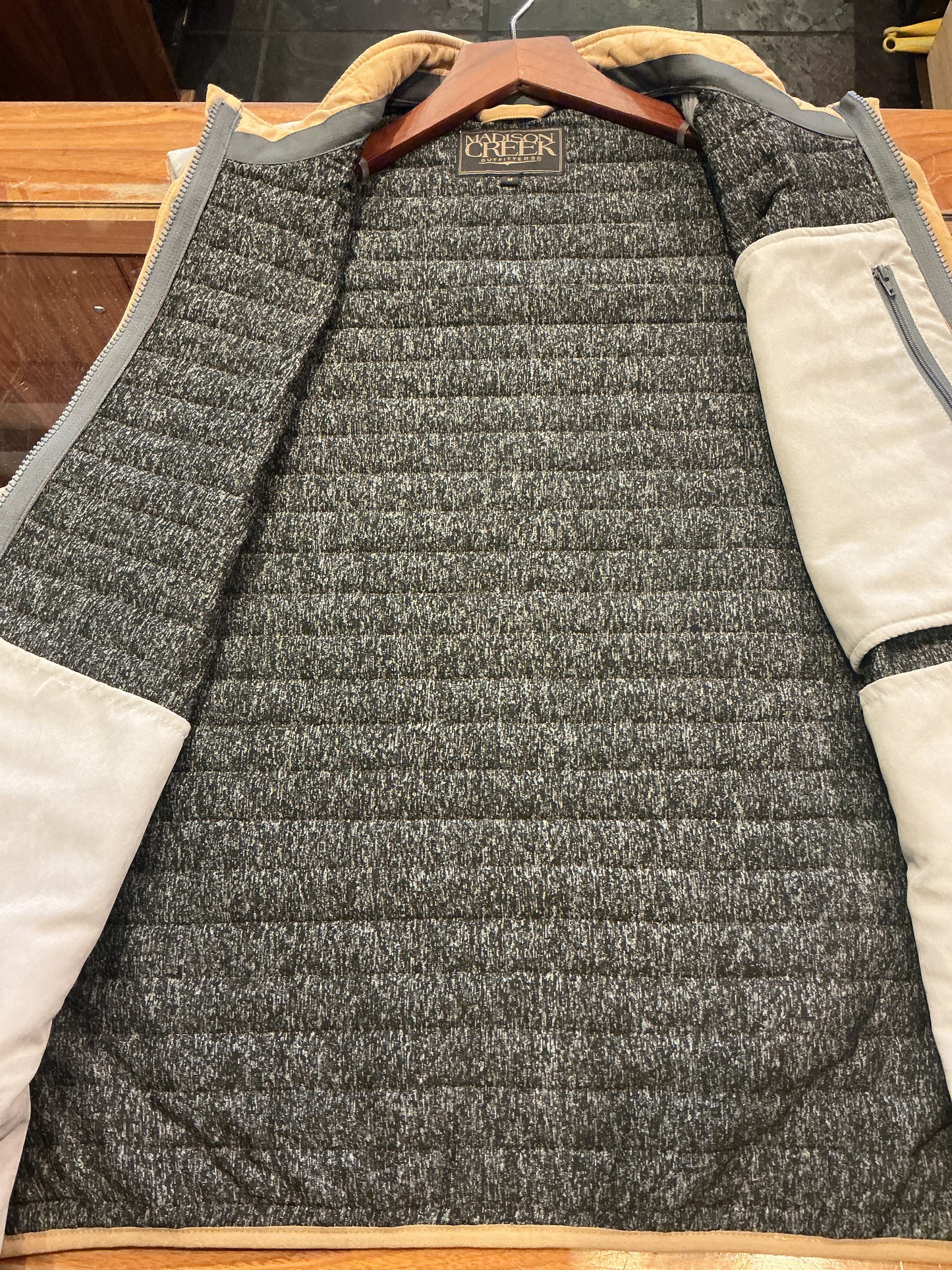 Newport Suede Vest - Stone