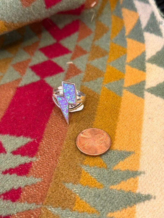 Electric Pink Opal Size 8 Ring