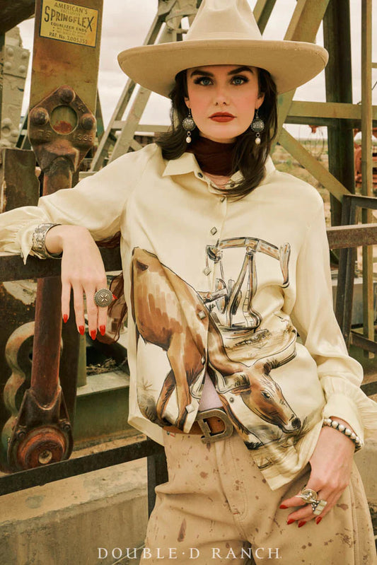 Seen in Texas Blouse - Bone