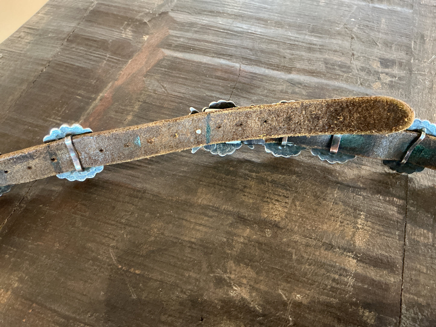 Vintage 1970's Small Concho Belt