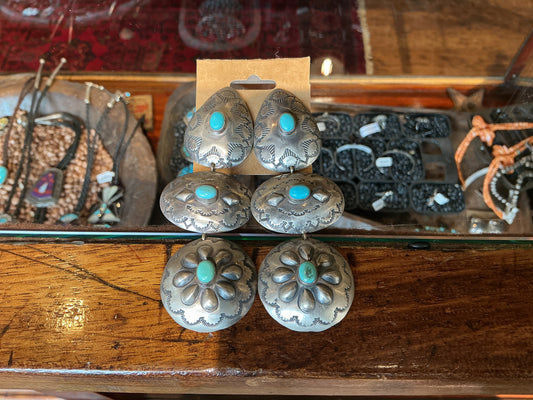 Vintage Turquoise Dangle Earrings
