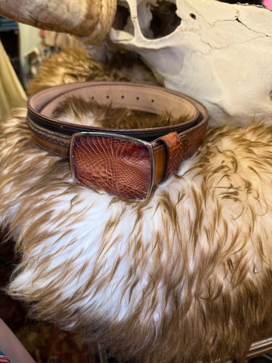 Range Ride Braided Honey & Dark Oil Belt