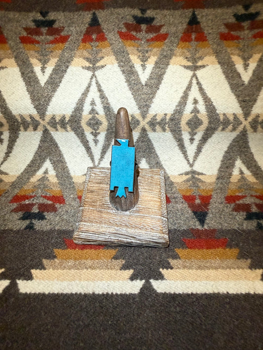 Turquoise Plated Thunderbird Ring
