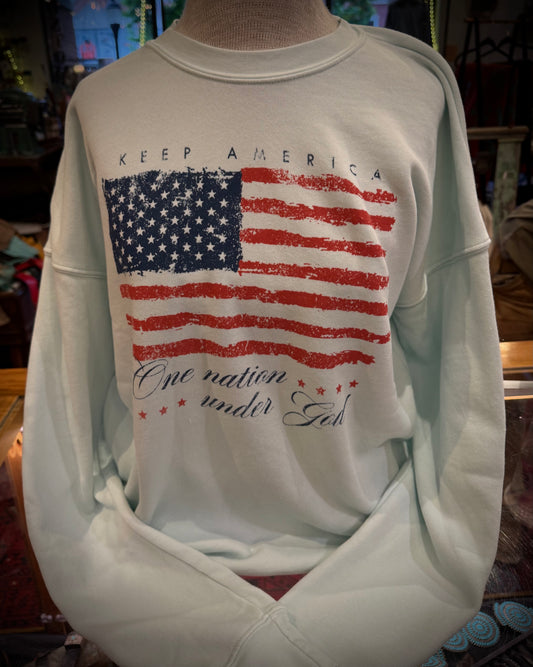 Keep America One Nation Under God Sweatshirt