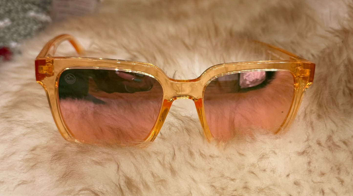 Lake Sunglasses - Powell Peach on Peach
