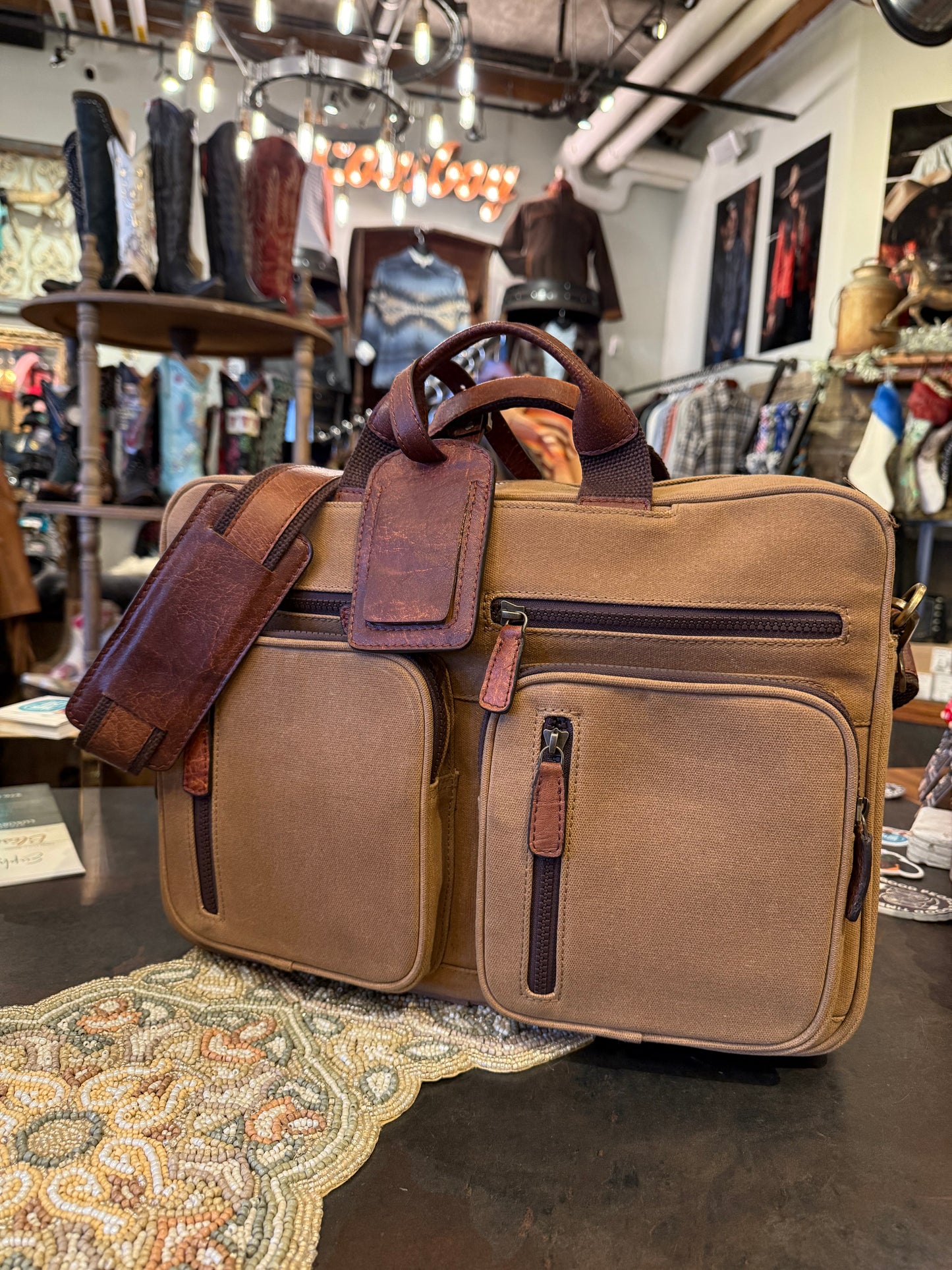 Madison Creek Canvas Briefcase