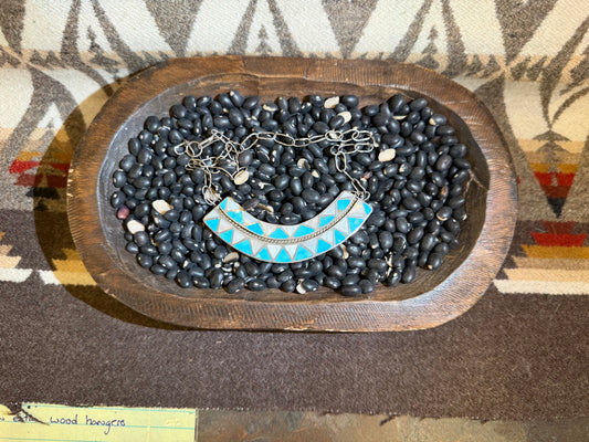 Mother of Pearl & Turquoise Inlay Necklace