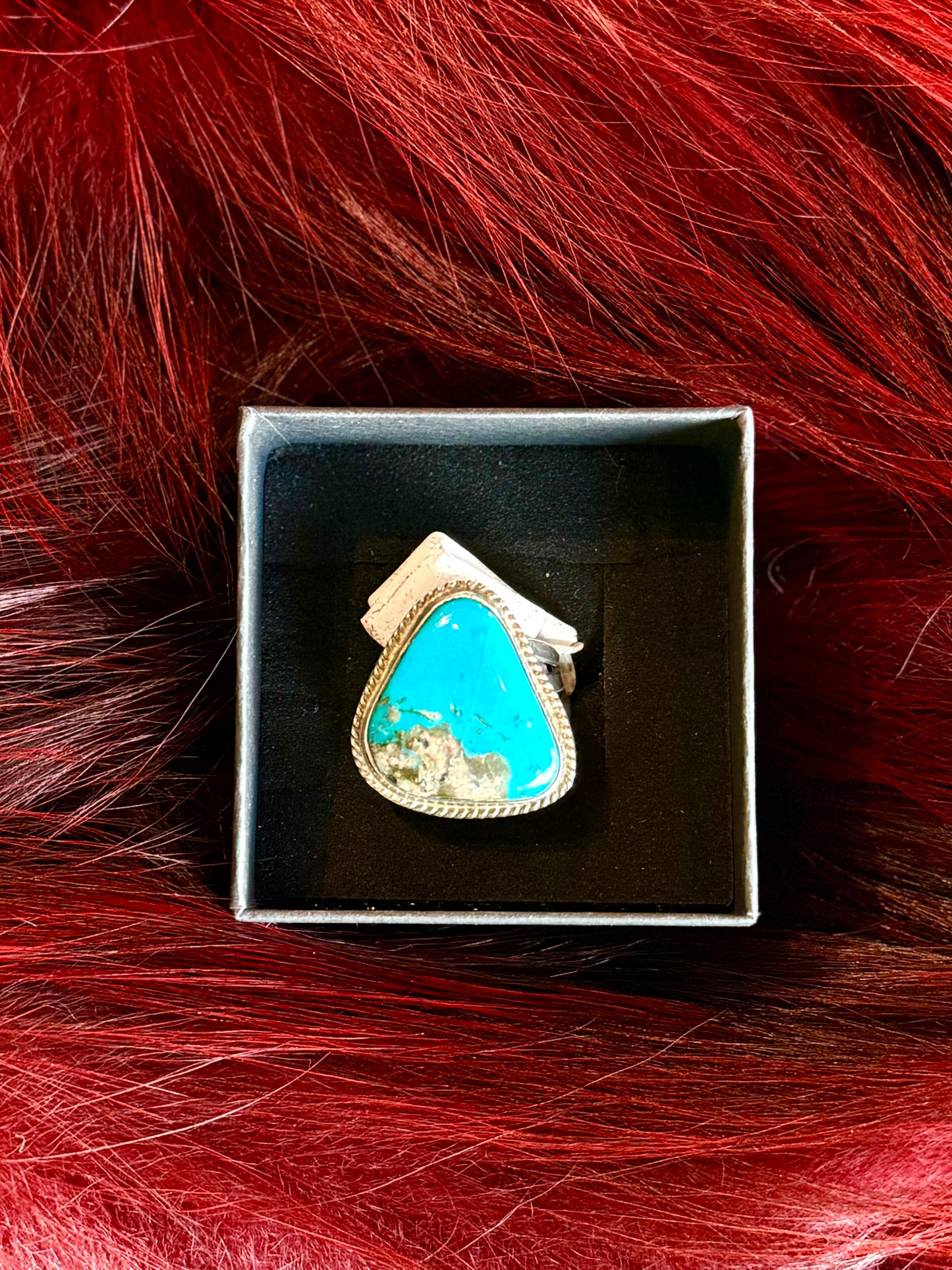 Triangle Turquoise Ring
