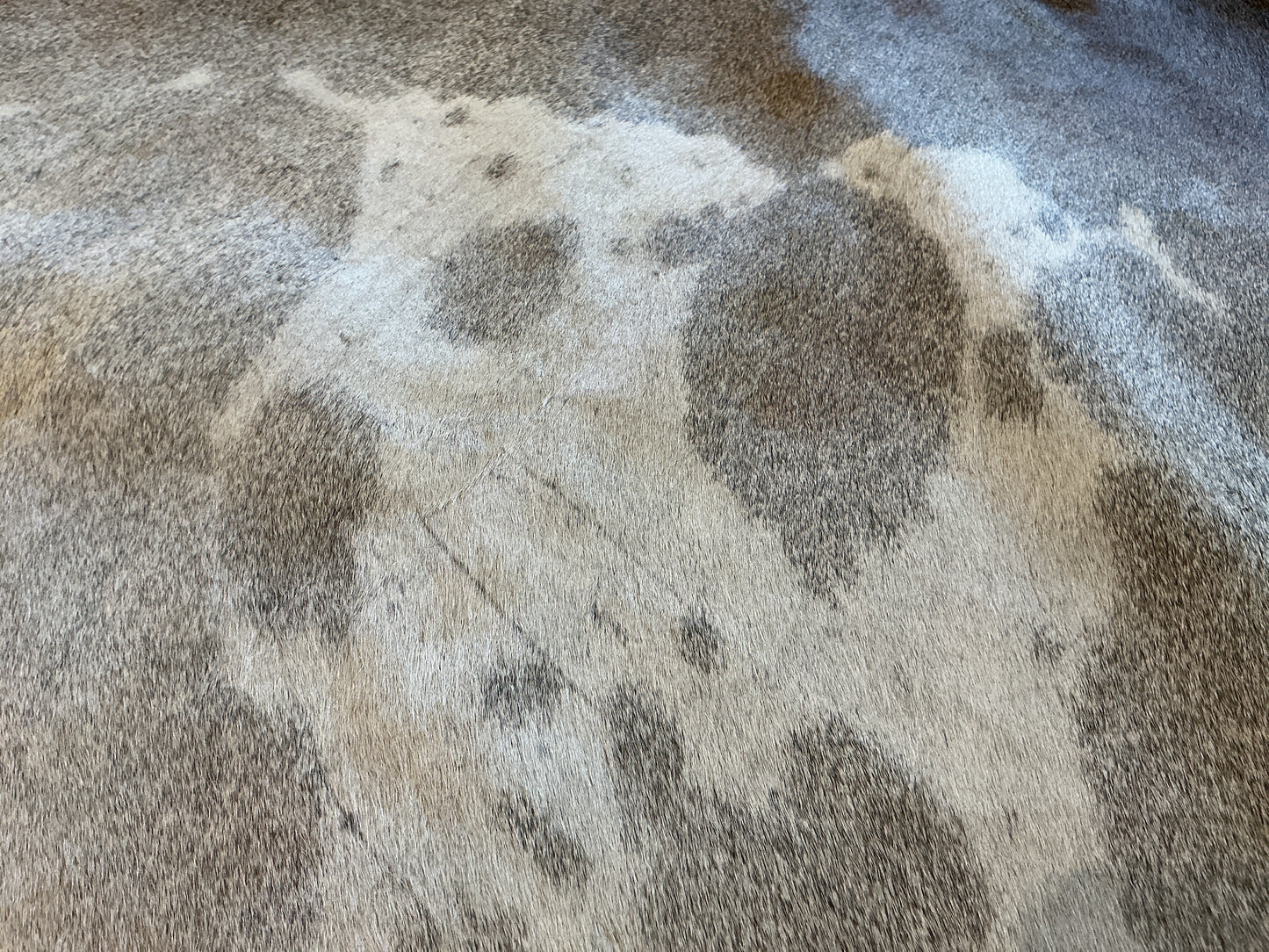 Grey and White Hide Rug