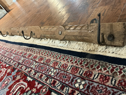 Vintage Wooden Coat Rack