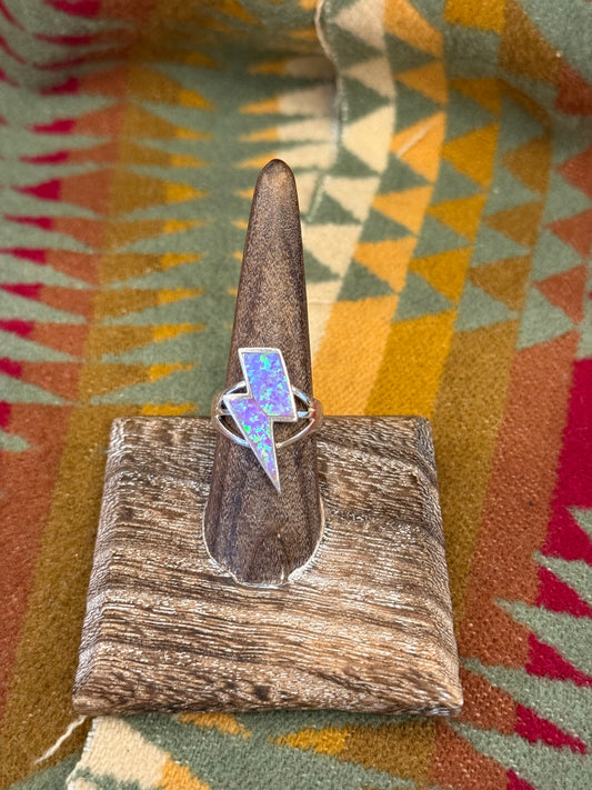 Electric Pink Opal Size 8 Ring