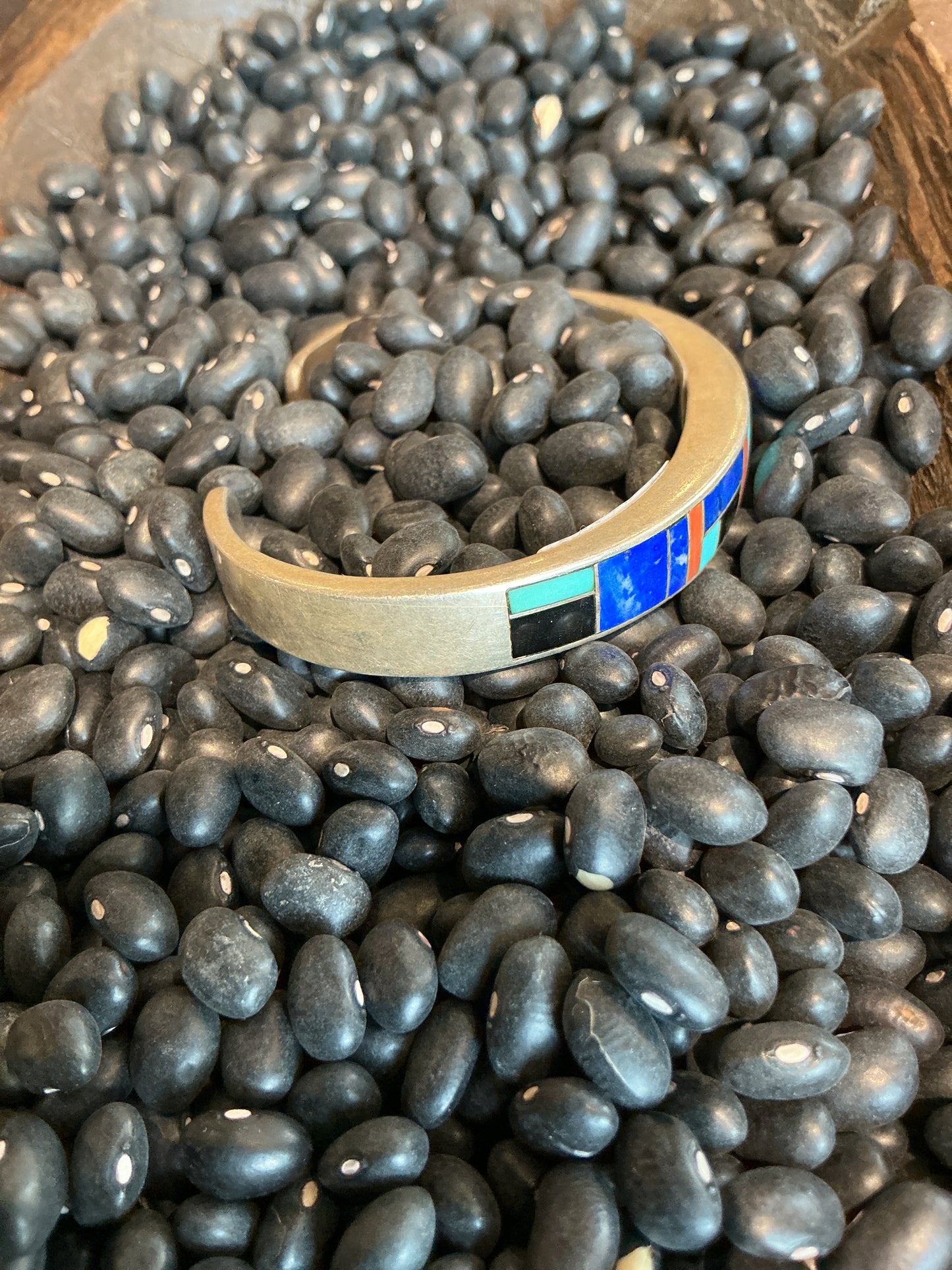 Zuni Inlay Multi Stone Cuff