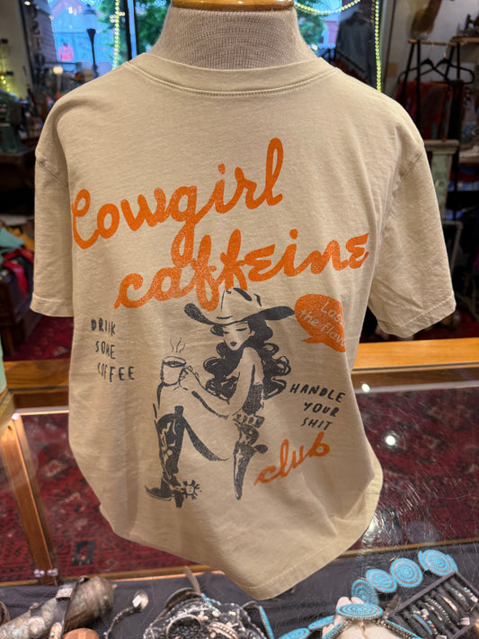 Cowgirl Caffeine Club Graphic Top