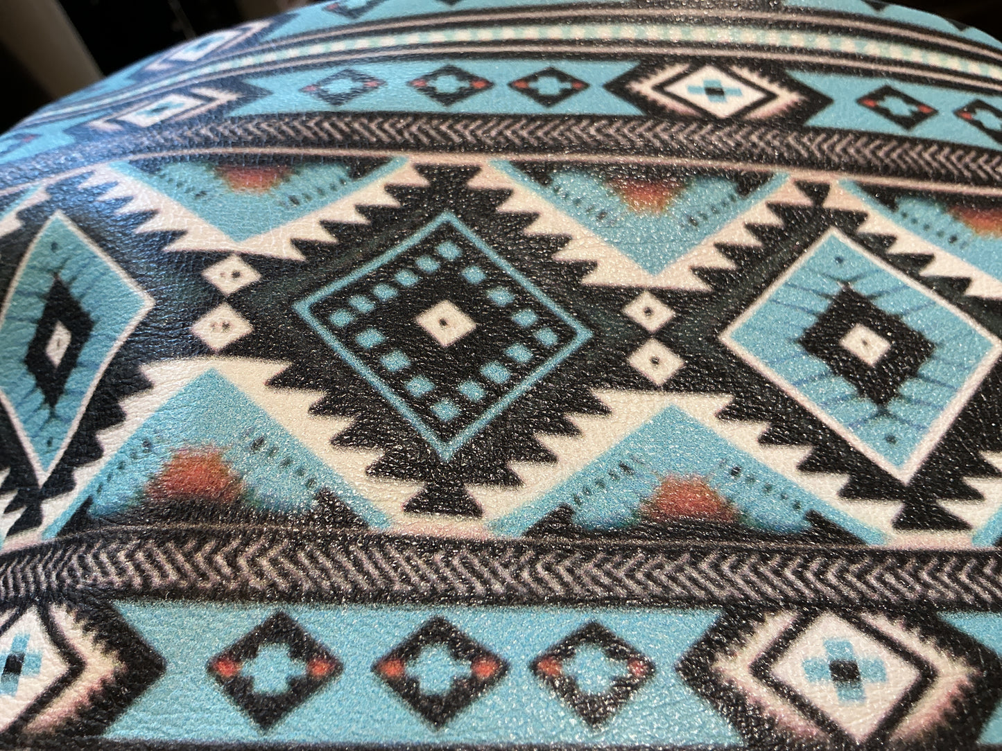 Turquoise Printed Lamb Jacket