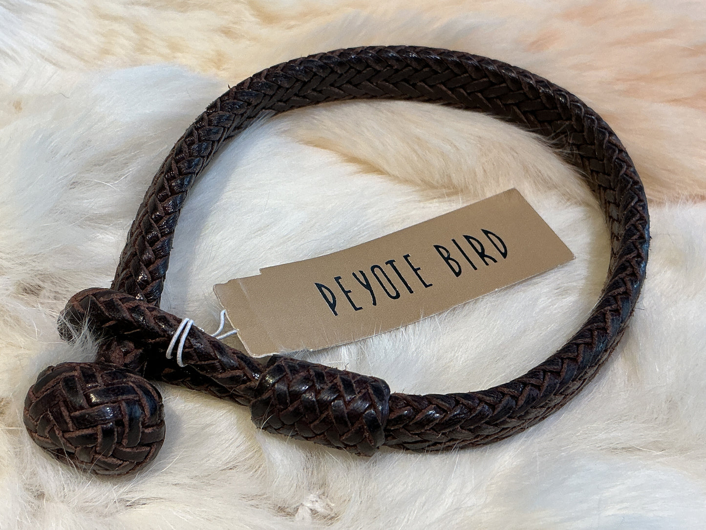Aaron Lopez Outback Bracelet - Brown Leather